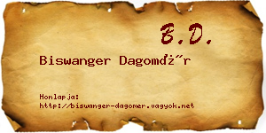 Biswanger Dagomér névjegykártya